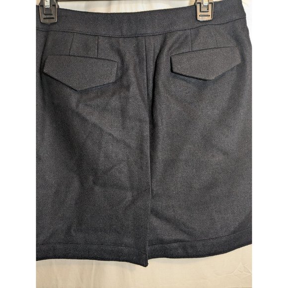 Ann Taylor Loft Preppy Wrap Wool Blend Mini Lined Skirt Women's Size 6 - Picture 4 of 6